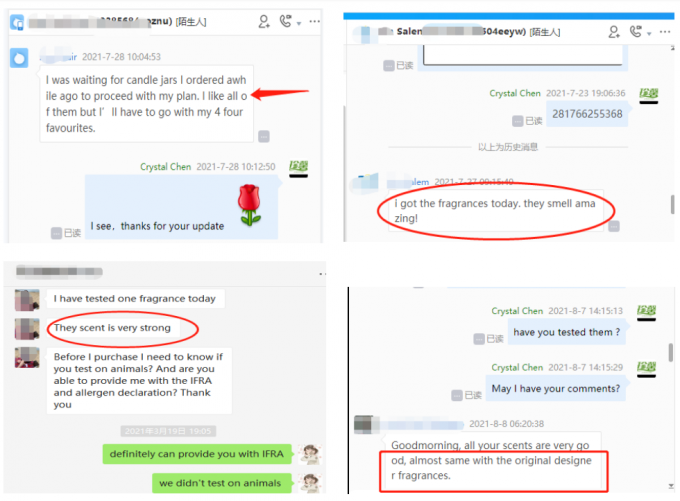 Perfumes populares de velas de ch&aacute; verde de luxo para fazer velas altamente perfumadas 2