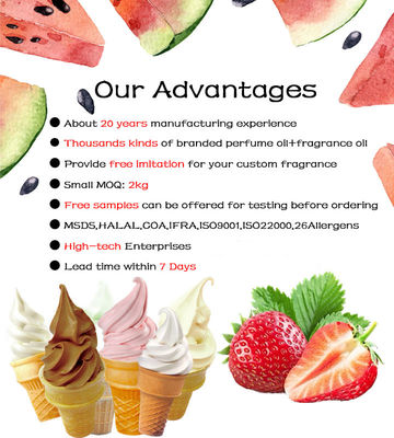 Liquid Oil Food Flavor Ice Cream Flavor for Ice Cream Making Natural Scented Oil for Bake Foods