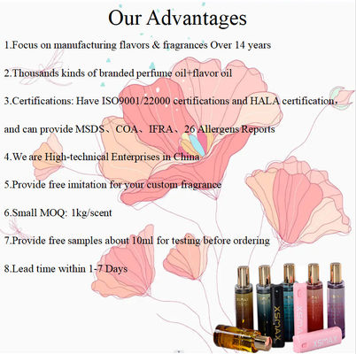 Perfume Oil Organic Bulk Fragrance Oils For Branded Perfume Free Sample Floral Perfume